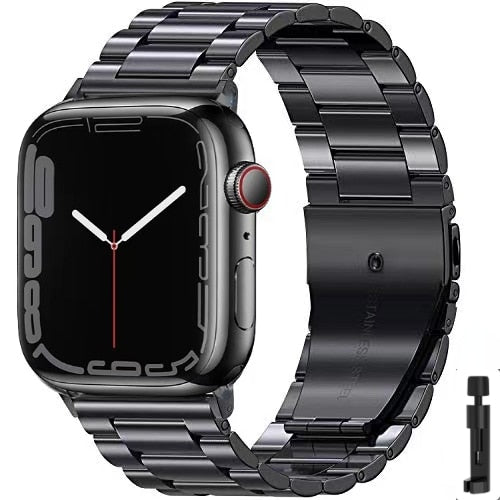 Ultra Durable Steel Apple Watch Band black + tool