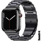 Ultra Durable Steel Apple Watch Band black + tool