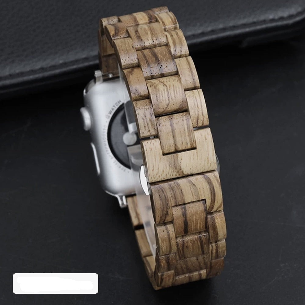 Wooden Apple Watch Bracelet in light brown