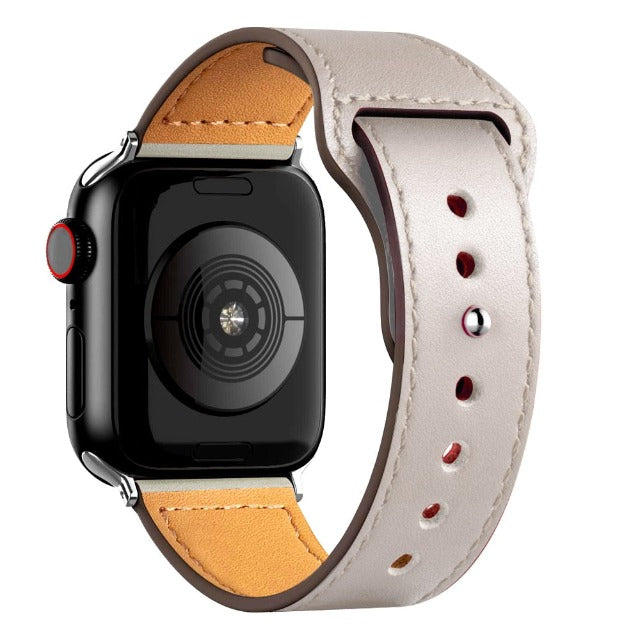 Off-white Apple Watch Leather Bracelet