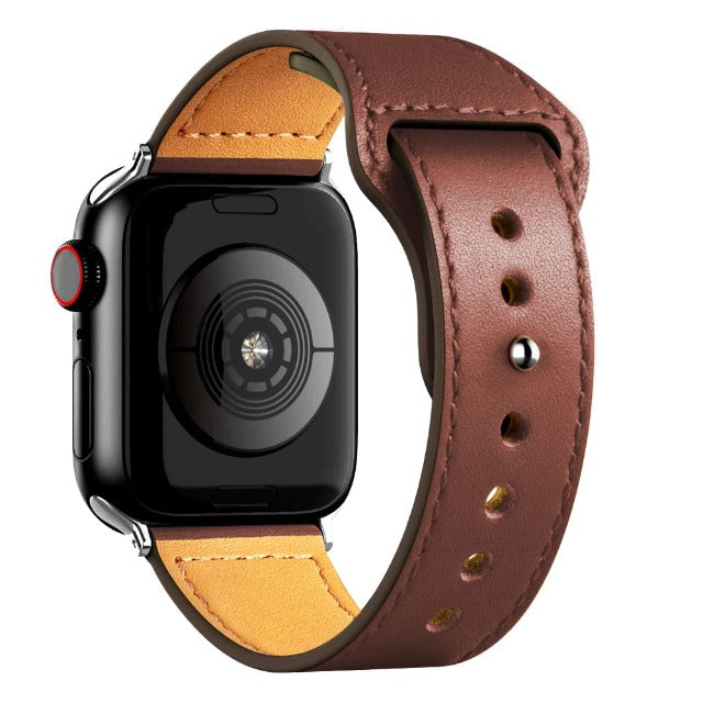 Coffee Apple Watch Leather Bracelet