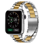 Apple Watch bracelet in silver and gold metal