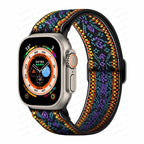 Woven Nylon Apple Watch Band purple