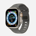 Grey Surgical Silicone Apple Watch Band