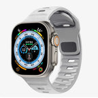 Grey Surgical Silicone Apple Watch Band