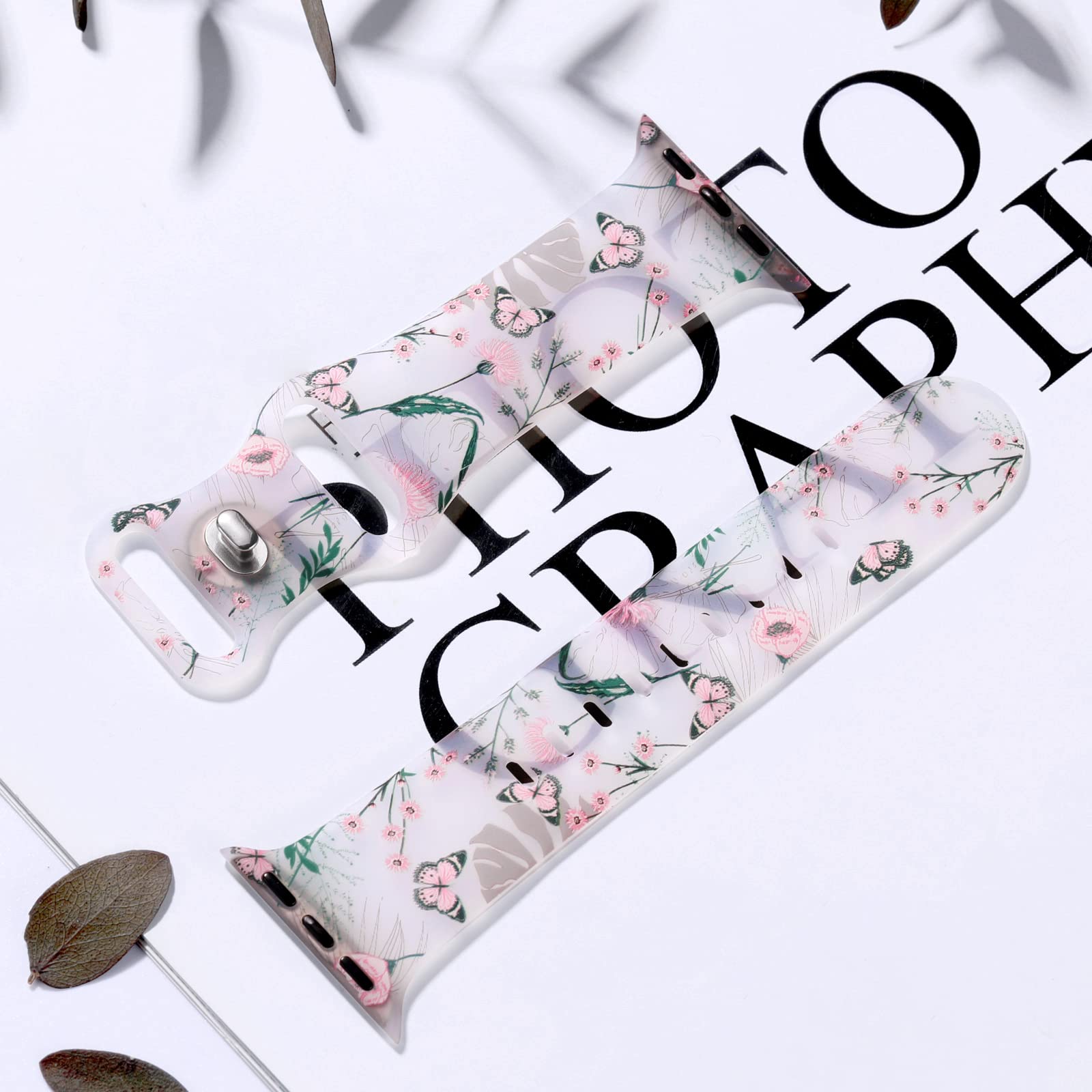 Floral Print Women's Apple Watch Bracelet
