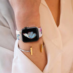 Floral Print Women's Apple Watch Bracelet
