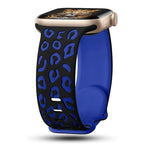 Blue Leopard Apple Watch Strap
