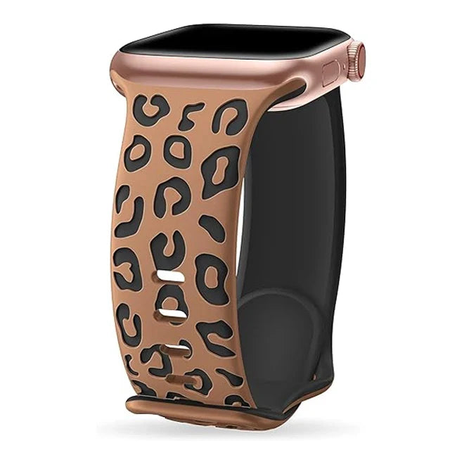 Brown Leopard Apple Watch Strap