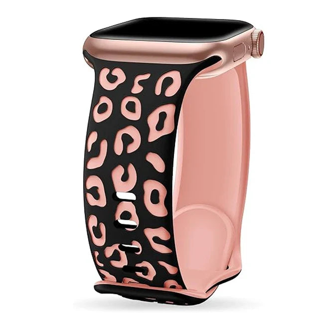 Pink Leopard Apple Watch Strap