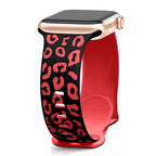 Red Leopard Apple Watch Strap