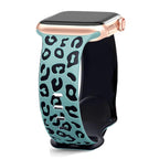 Cyan Leopard Apple Watch Strap