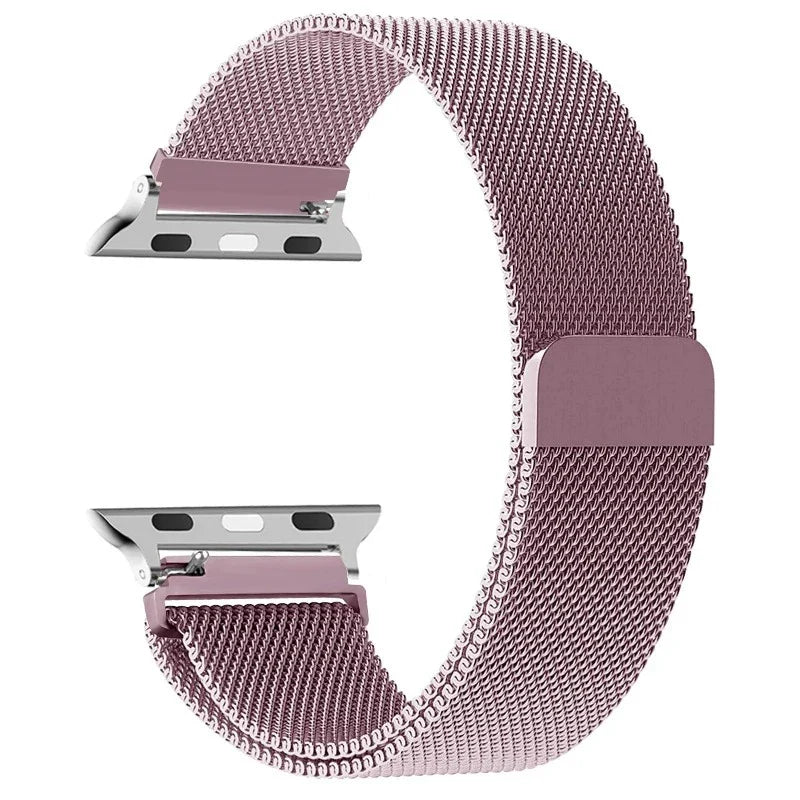 Fuchsia Magnetic Stainless Steel Apple Watch Band