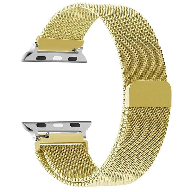Gold Magnetic Stainless Steel Apple Watch Band