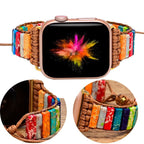 Natural Stone Apple Watch Bracelet 7 chakras