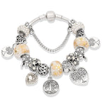 Tree of Life Silver Bracelet for Women white