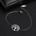 Fine Silver Women’s Tree of Life ID Bracelet