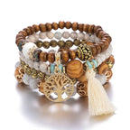 Tree of Life Bracelet Women's Chain Bracelet White Beads