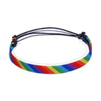 Adjustable rainbow bracelet