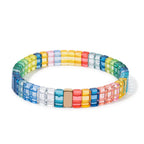 Pink rainbow bracelet