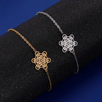 Women’s Metatron’s Cube bracelet gold