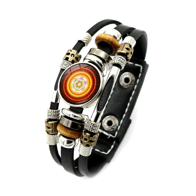 Archangel Metatron Leather ID Bracelet