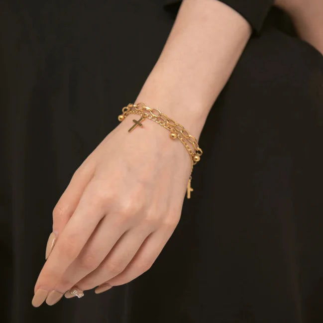 Bracelet with Christian Cross