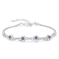 Bracelet with Fine Zircon Flowers