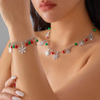 Bracelet with Snowflakes and Christmas Baubles