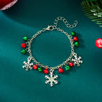 Bracelet with Snowflakes and Christmas Baubles