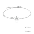 Bracelet with rhinestone initial