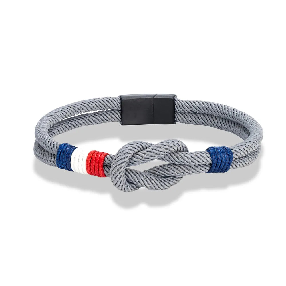 Grey Rope Knot Bracelet