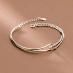 Bracelet with a modern-style knot