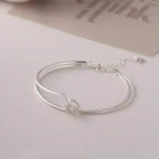 Bracelet with a modern-style knot