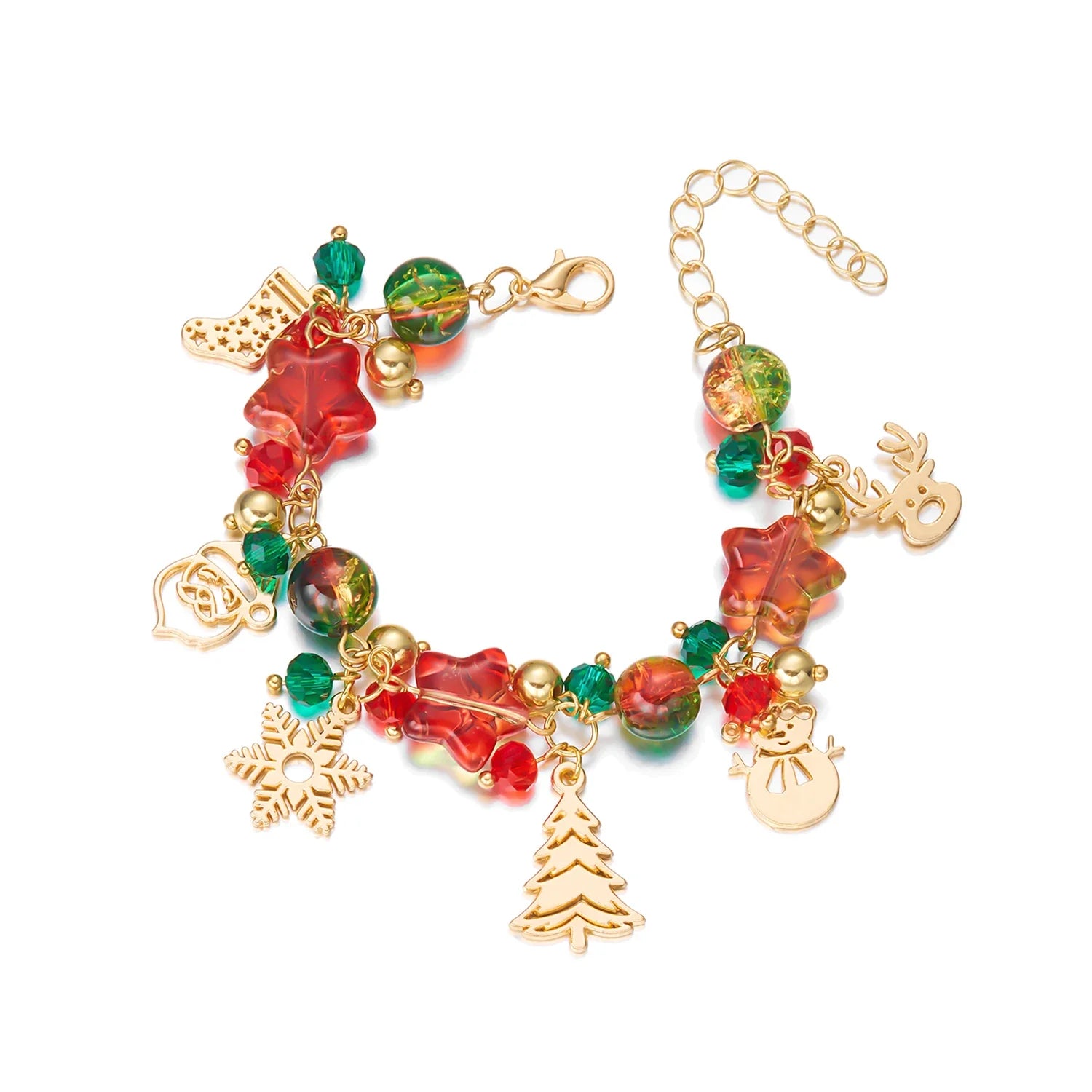 Bracelet with Christmas Charms for Women