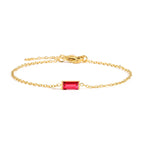 Bracelet with Colored Birthstone