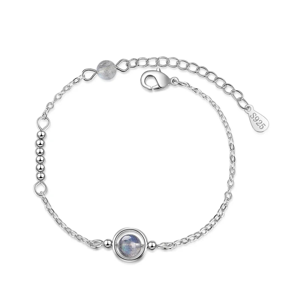 Bracelet with Moonstone Zircon