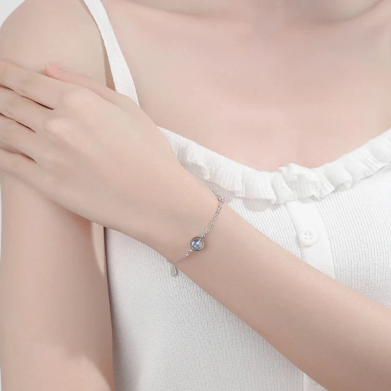 Bracelet with Moonstone Zircon