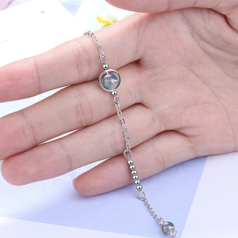 Bracelet with Moonstone Zircon