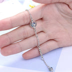Bracelet with Moonstone Zircon