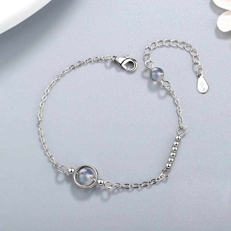 Bracelet with Moonstone Zircon