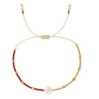 Two-tone initial bracelet a