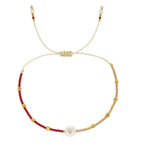 Two-tone initial bracelet v