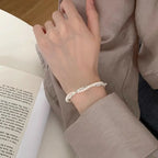 Elegant Beaded Curb Bracelet for Women