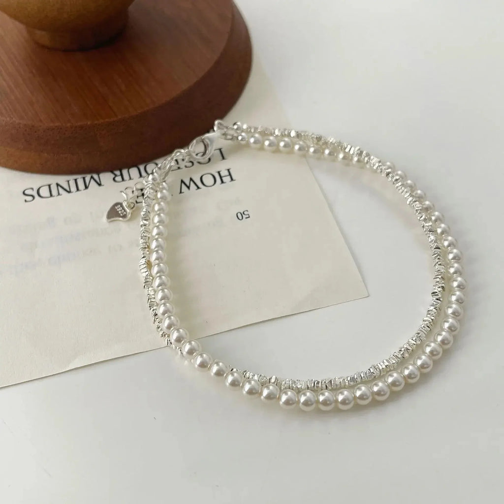 Elegant Beaded Curb Bracelet for Women