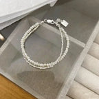 Elegant Beaded Curb Bracelet for Women