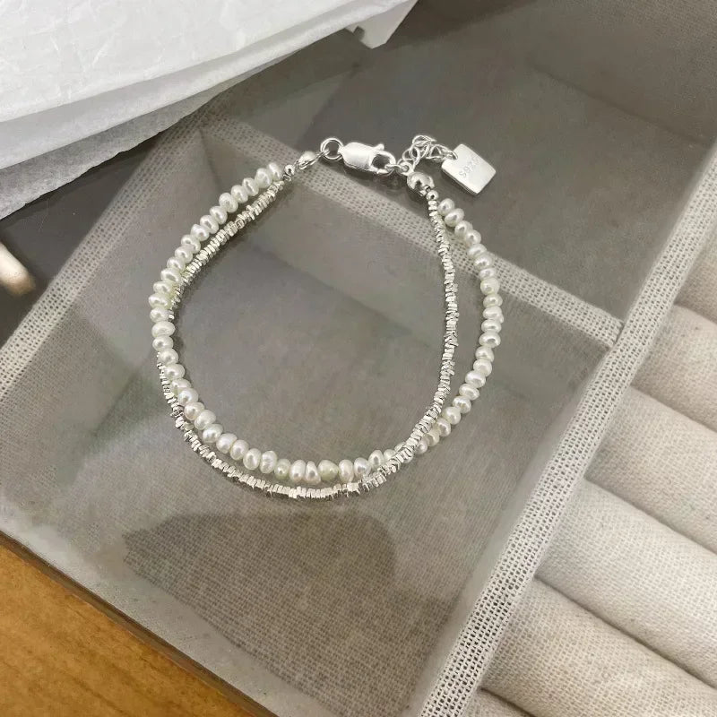 Elegant Beaded Curb Bracelet for Women