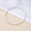 White bracelet initial A