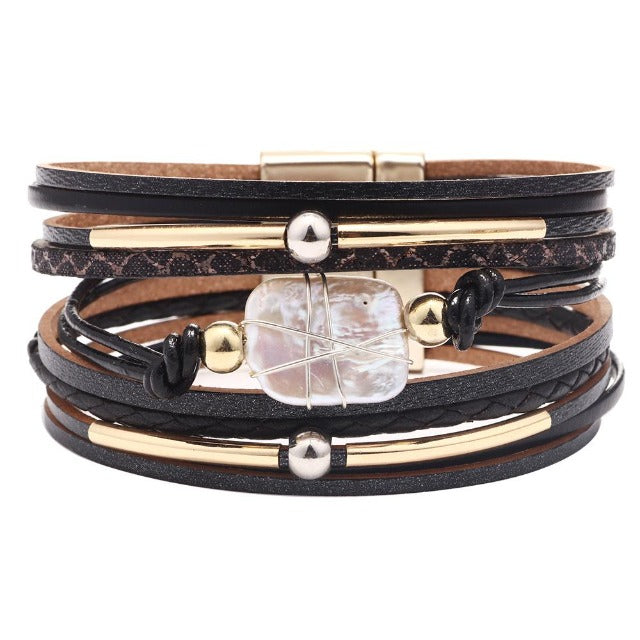 Black Bohemian Chic Bracelet