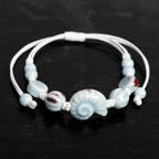 Bohemian Bracelet Shell Blue Snail